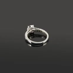 ANILLOS / SORTIJAS Solitario oro blanco y diamantes color e, pureza vvs1 y peso 1,05 cts.