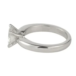 ANILLOS / SORTIJAS Solitario oro blanco color f, pureza vs1 y peso 1,23 cts.