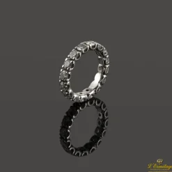 ANILLOS / SORTIJAS Sortija alianza catalana oro blanco y diamantes. Talla nº 5.