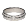 ANILLOS / SORTIJAS Sortija alianza t de tiffany & co. En oro blanco con brillantes. Talla 17.