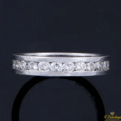ANILLOS / SORTIJAS Sortija alianza catalana oro blanco. Talla nº 18.