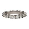 ANILLOS / SORTIJAS Sortija alianza eternity en platino con brillantes. Talla 14.