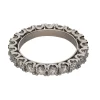 ANILLOS / SORTIJAS Sortija alianza eternity en platino con brillantes. Talla 14.