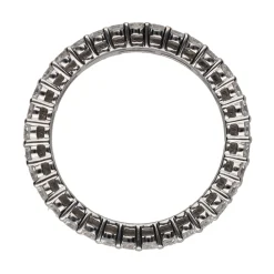ANILLOS / SORTIJAS Sortija alianza eternity en oro blanco con brillantes. Talla 12.
