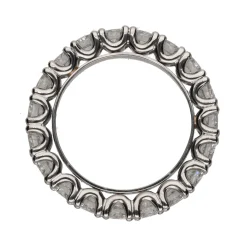 ANILLOS / SORTIJAS Sortija alianza eternity en platino con brillantes. Talla 14.