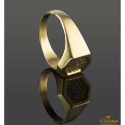 ANILLOS / SORTIJAS Sortija antigua oro amarillo y diamantes.