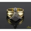 ANILLOS / SORTIJAS Sortija antigua oro amarillo y diamantes.