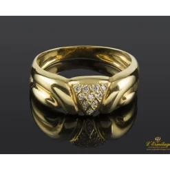 ANILLOS / SORTIJAS Sortija antigua oro amarillo y diamantes.