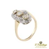 ANILLOS / SORTIJAS Sortija antigua oro blanco oro amarillo y diamantes.