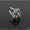 ANILLOS / SORTIJAS Sortija antigua oro blanco y diamantes naturales
