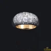 ANILLOS / SORTIJAS Sortija antigua oro blanco con cuajado de diamantes