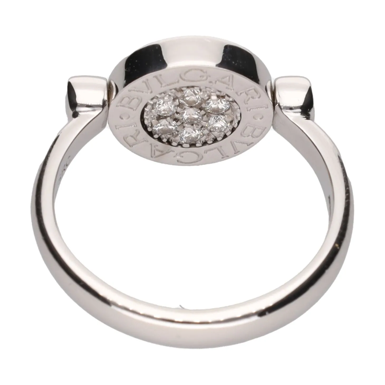 ANILLOS / SORTIJAS Sortija bulgari bulgari en oro blanco con onix y brillantes. Talla 53.