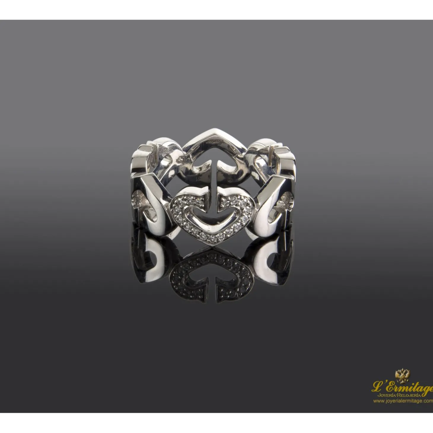 ANILLOS / SORTIJAS Sortija cartier oro blanco y diamantes