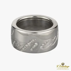 ANILLOS / SORTIJAS Sortija chopard chopardissimo oro blanco y diamantes. Talla nº: 12.