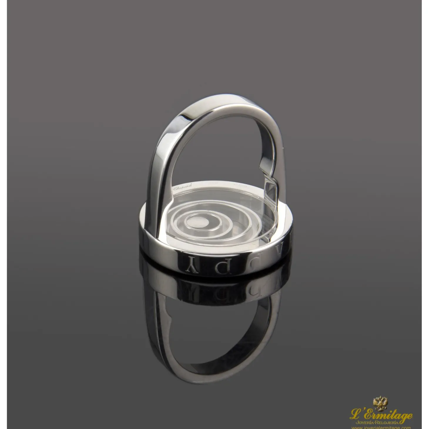 ANILLOS / SORTIJAS Sortija chopard happy spirit oro blanco y diamante.