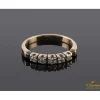 ANILLOS / SORTIJAS Sortija cinquillo antigua oro amarillo y circonitas. Talla nº: 14 talla nº14.