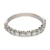 ANILLOS / SORTIJAS Sortija cintillo en oro blanco con brillantes. Talla 17.