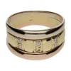 ANILLOS / SORTIJAS Sortija en oro amarillo y circonitas. Talla 10.