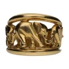 ANILLOS / SORTIJAS Sortija en oro amarillo y detalles con elefantes.