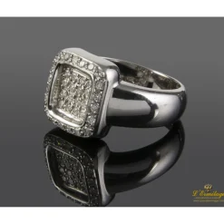 ANILLOS / SORTIJAS Sortija en oro blanco con brillantes