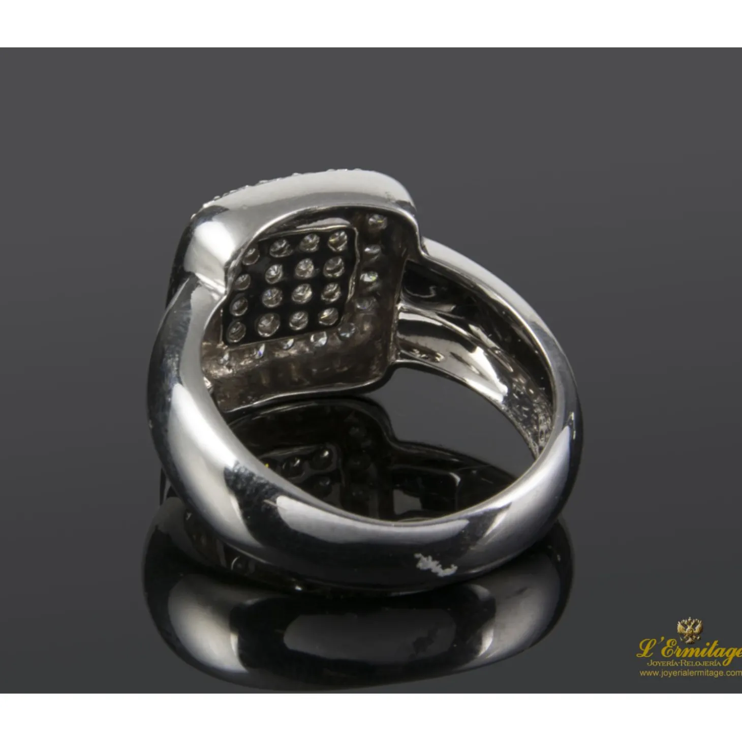 ANILLOS / SORTIJAS Sortija en oro blanco con brillantes