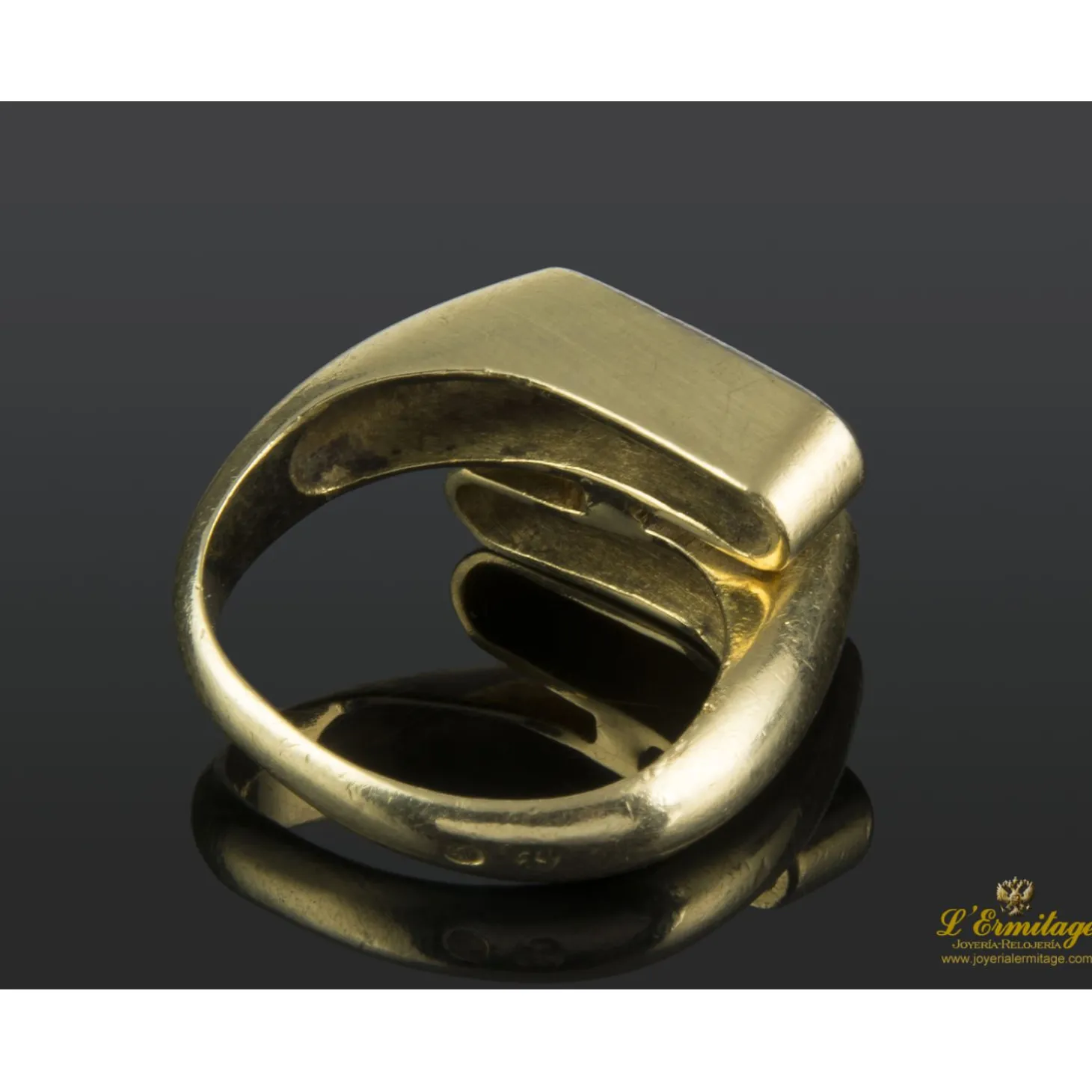 ANILLOS / SORTIJAS Sortija en oro amarillo y oro blanco con brillantes.