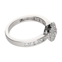 ANILLOS / SORTIJAS Sortija en oro blanco con brillantes. Talla 13.
