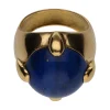 ANILLOS / SORTIJAS Sortija en oro amarillo con lapislázuli. Talla 13.