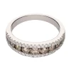 ANILLOS / SORTIJAS Sortija en oro blanco con diamantes naturales.