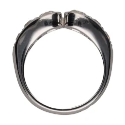 ANILLOS / SORTIJAS Sortija en oro blanco con brillantes. Talla 10.