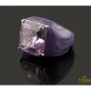 ANILLOS / SORTIJAS Sortija en oro blanco y esmalte a fuego con topacio rosa talla princesa.