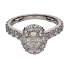 ANILLOS / SORTIJAS Sortija firmada por graff en oro blanco con brillantes. Talla 5.