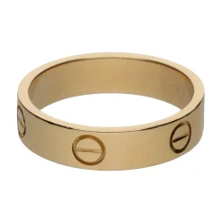 ANILLOS / SORTIJAS Sortija love de cartier en oro amarillo.  Talla 65.