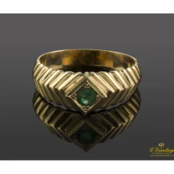 ANILLOS / SORTIJAS Sortija oro amarillo y esmeralda