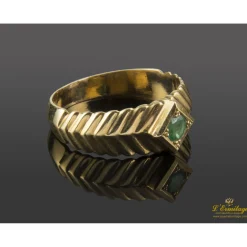 ANILLOS / SORTIJAS Sortija oro amarillo y esmeralda