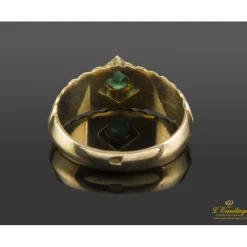 ANILLOS / SORTIJAS Sortija oro amarillo y esmeralda