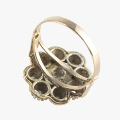 ANILLOS / SORTIJAS Sortija oro amarillo y oro blanco con diamantes