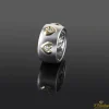ANILLOS / SORTIJAS Sortija oro blanco satinado 3 diamantes naturales