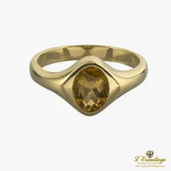 ANILLOS / SORTIJAS Sortija oro amarillo y citrino.