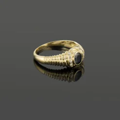 ANILLOS / SORTIJAS Sortija oro amarillo zafiro y diamantes