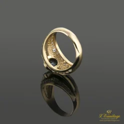 ANILLOS / SORTIJAS Sortija oro amarillo zafiro y diamantes
