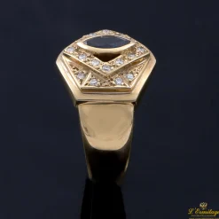 ANILLOS / SORTIJAS Sortija oro amarillo zafiros y diamantes