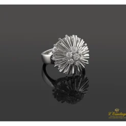 ANILLOS / SORTIJAS Sortija oro blanco y diamantes.