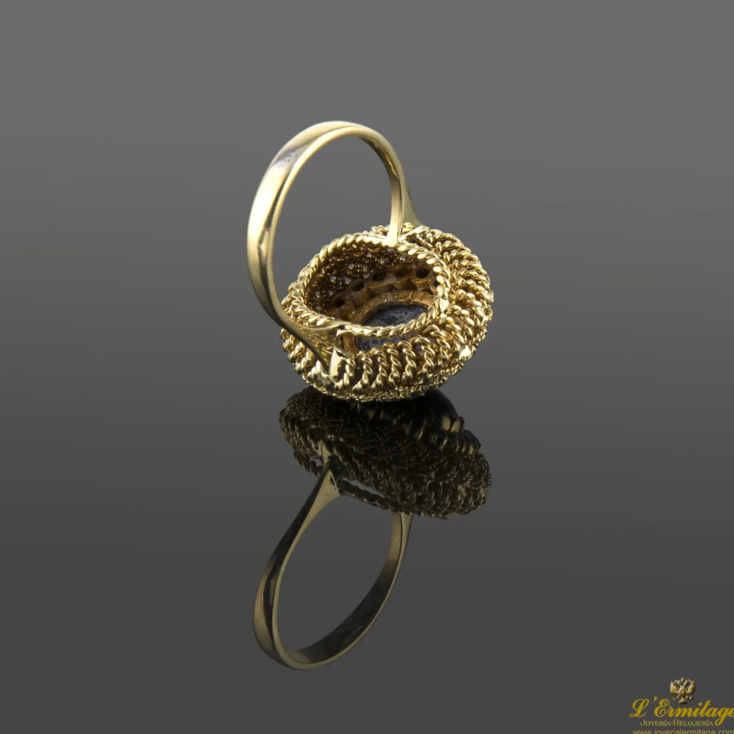 ANILLOS / SORTIJAS Sortija oro amarillo lapislázuli