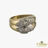 ANILLOS / SORTIJAS Sortija oro amarillo oro blanco y cuajado de diamantes