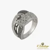 ANILLOS / SORTIJAS Sortija oro blanco con diamantes naturales.