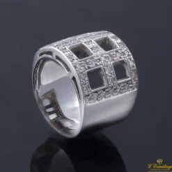 ANILLOS / SORTIJAS Sortija oro blanco y diamantes