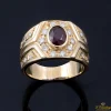 ANILLOS / SORTIJAS Sortija oro amarillo rubí y diamantes