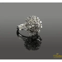 ANILLOS / SORTIJAS Sortija oro blanco y diamantes.