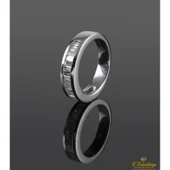 ANILLOS / SORTIJAS Sortija oro blanco y baguettes